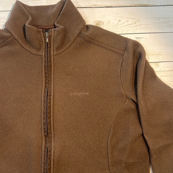Patagonia Fleece Chocolate Brown Jacket Sz M - Picture 5 of 10